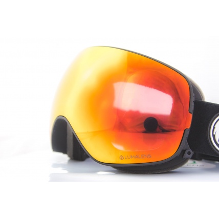 Dragon X2s Black Lumalens Red Ion Snowboard Goggles